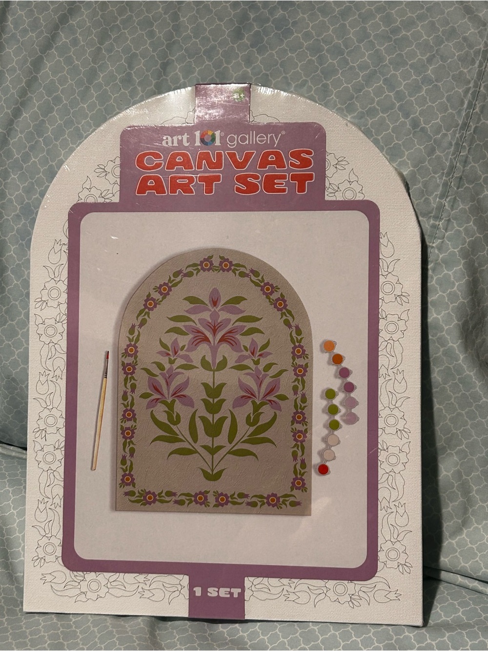 Gallery Floral Canvas Art Set in Pink and Green